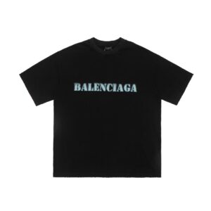 「#3562」BLCG Blurred Slogan Short Sleeves