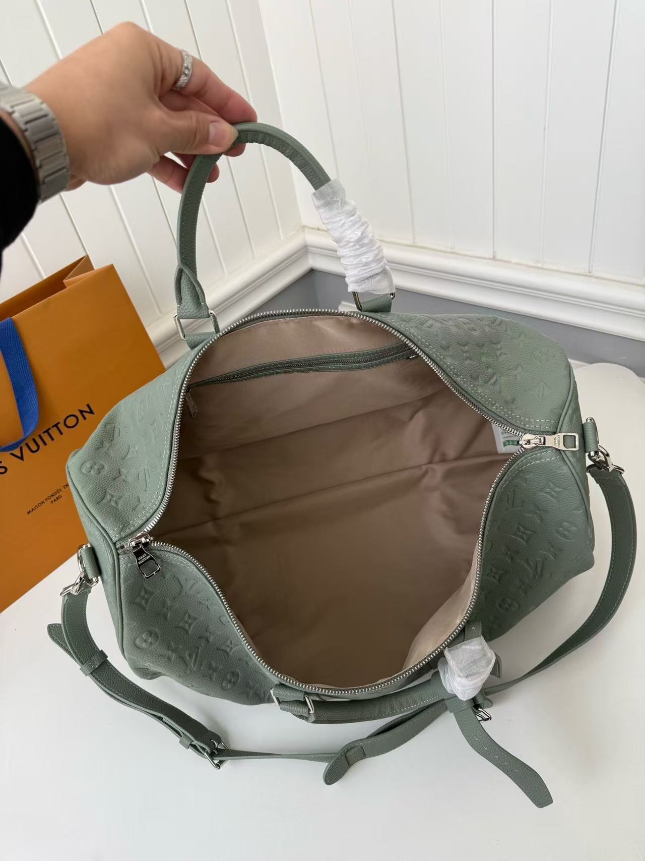 「#3583」New KEEPALL BANDOULIÈRE 50 travel bag M13976 - Image 4