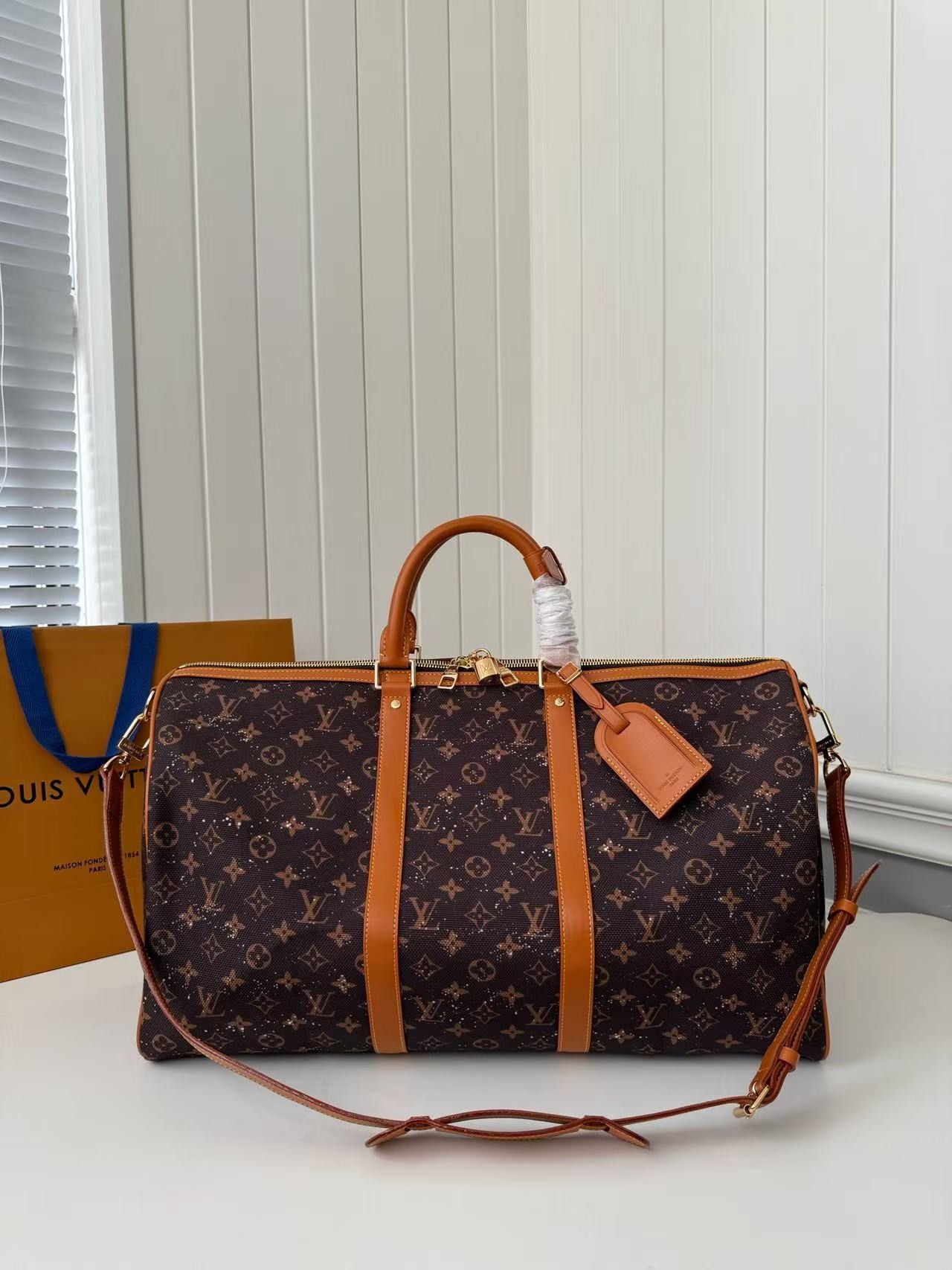 「#3582」New KEEPALL BANDOULIÈRE 50 travel bag M13977