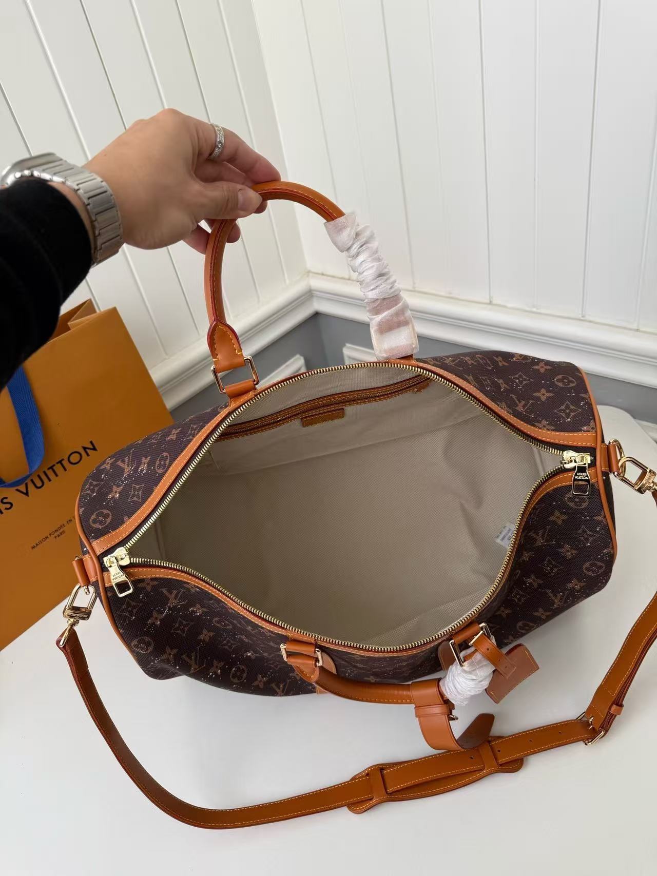 「#3582」New KEEPALL BANDOULIÈRE 50 travel bag M13977 - Image 5