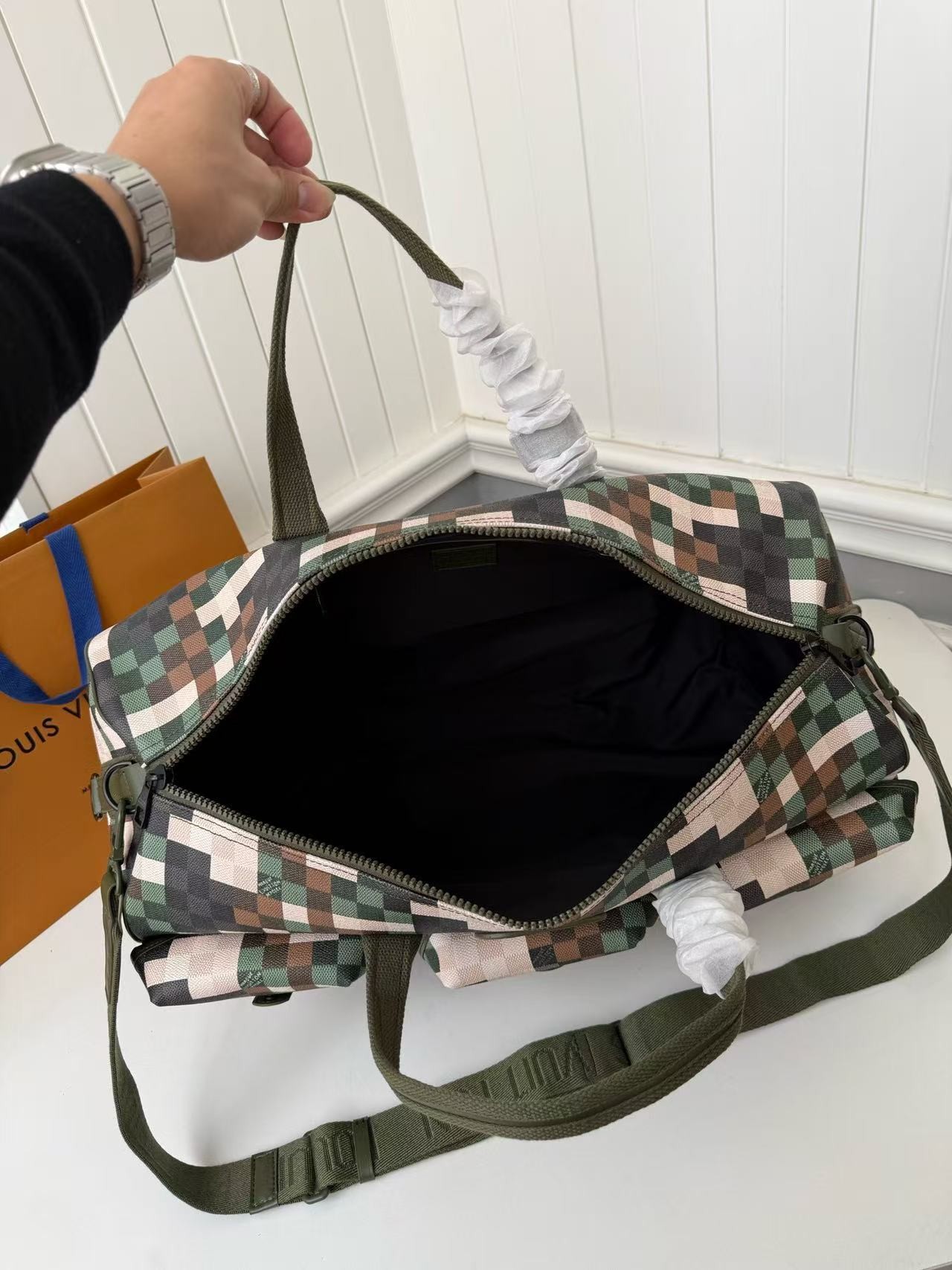 「#3584」New KEEPALL BANDOULIÈRE 55 travel bag M24454 - Image 5
