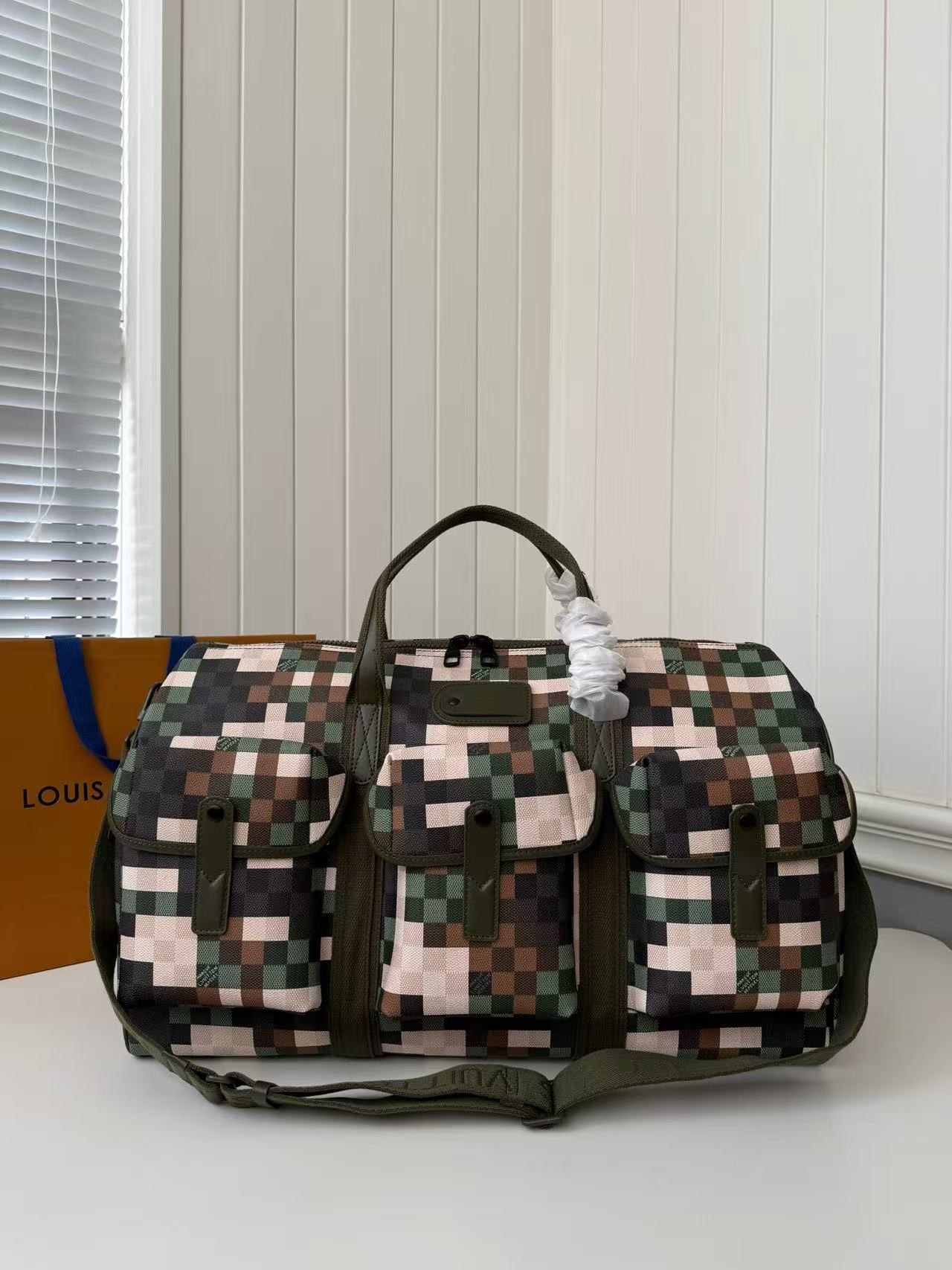 「#3584」New KEEPALL BANDOULIÈRE 55 travel bag M24454