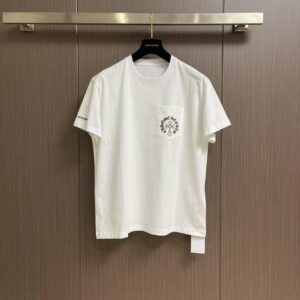 「#2596」Chrome Hearts 2025 early spring new style pocket horseshoe print short sleeves