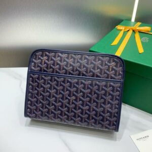 「#3764」Goyard imported cowhide with canvas small toilet bag, size: 25*18*7cm