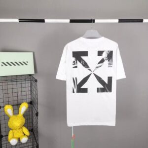 「#3968」off white Caravaggio classic cotton T-shirt