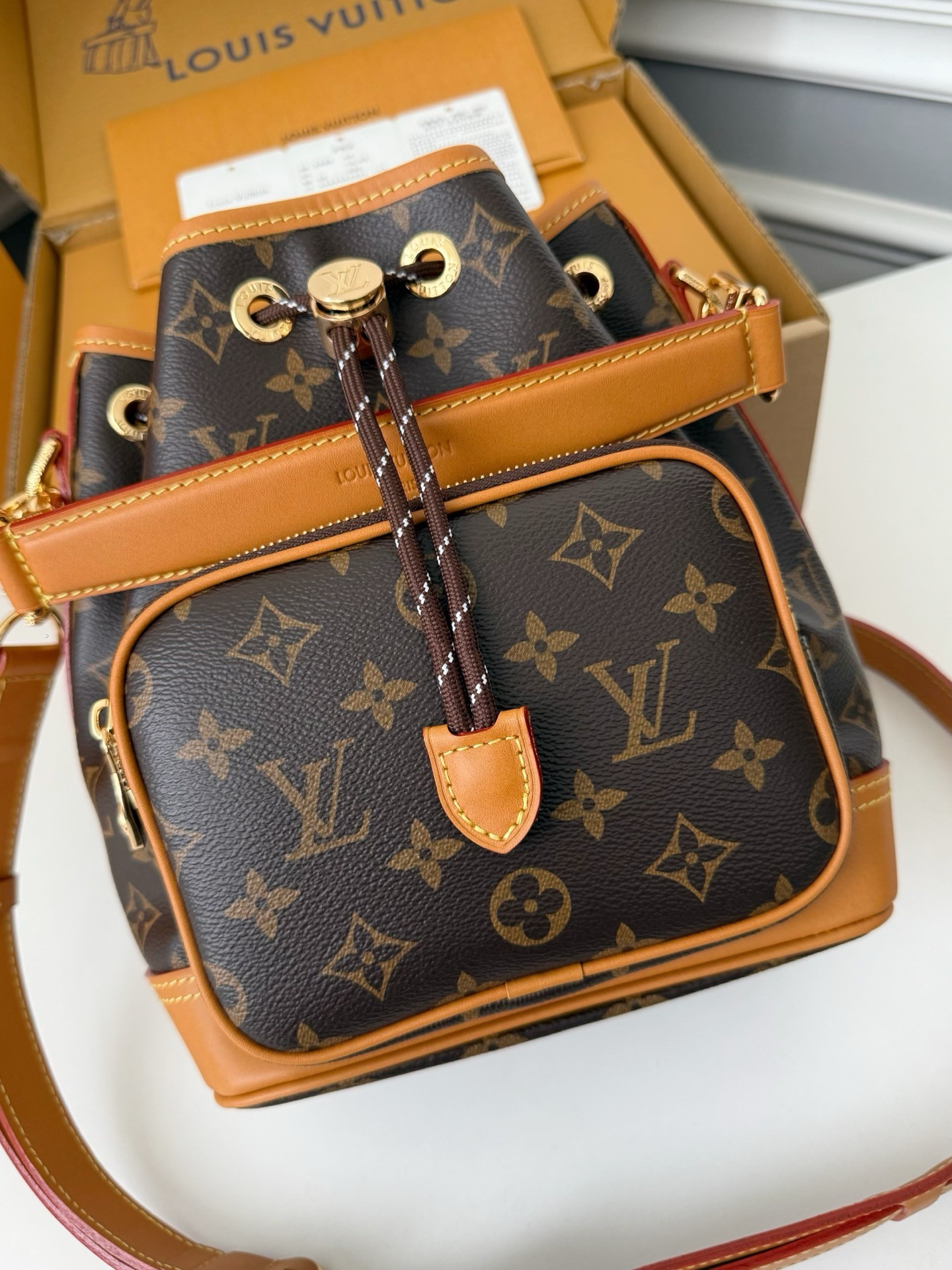 「#4040」LV NOÉ CARGO Vintage Handbag M14017,Size:24*16*22cm - Image 3