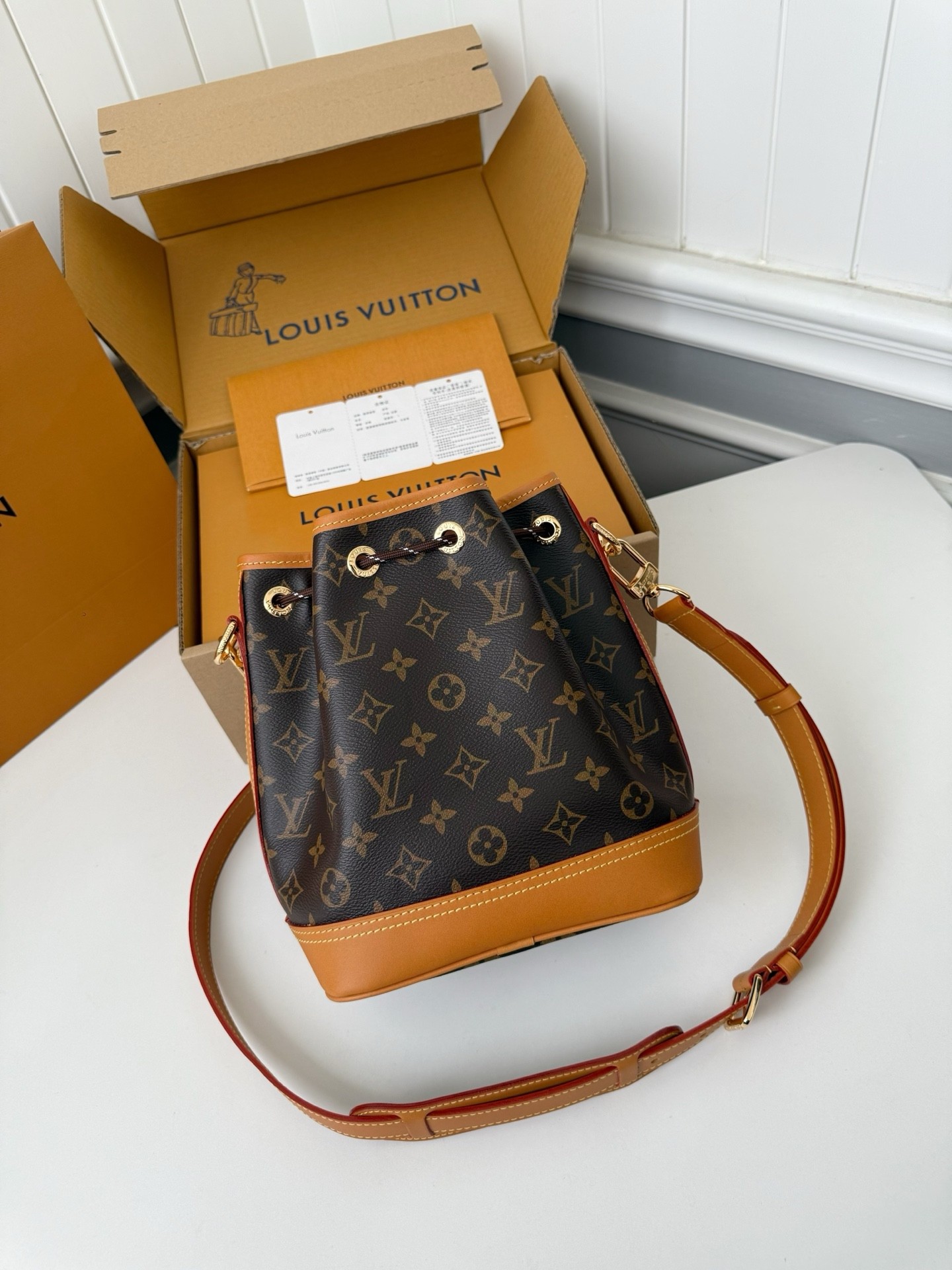 「#4040」LV NOÉ CARGO Vintage Handbag M14017,Size:24*16*22cm - Image 8