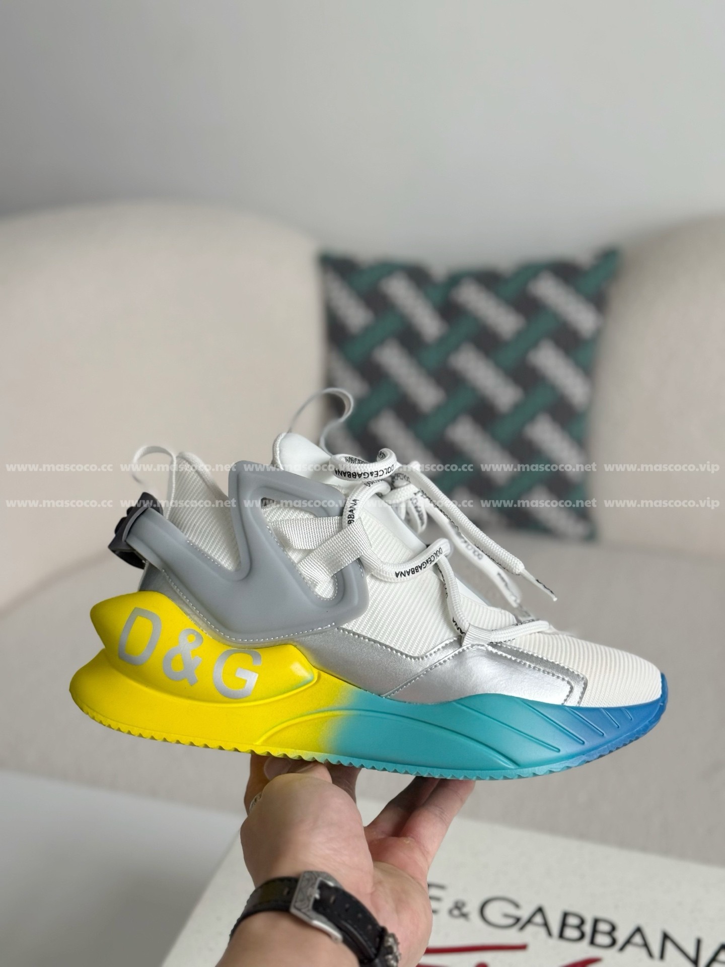「#4230」Dolce&Gabbana Mesh Leather Sports Casual Shoes - Image 6