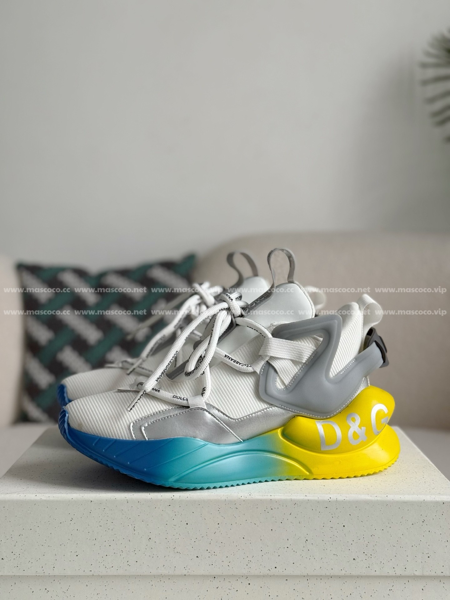 「#4230」Dolce&Gabbana Mesh Leather Sports Casual Shoes