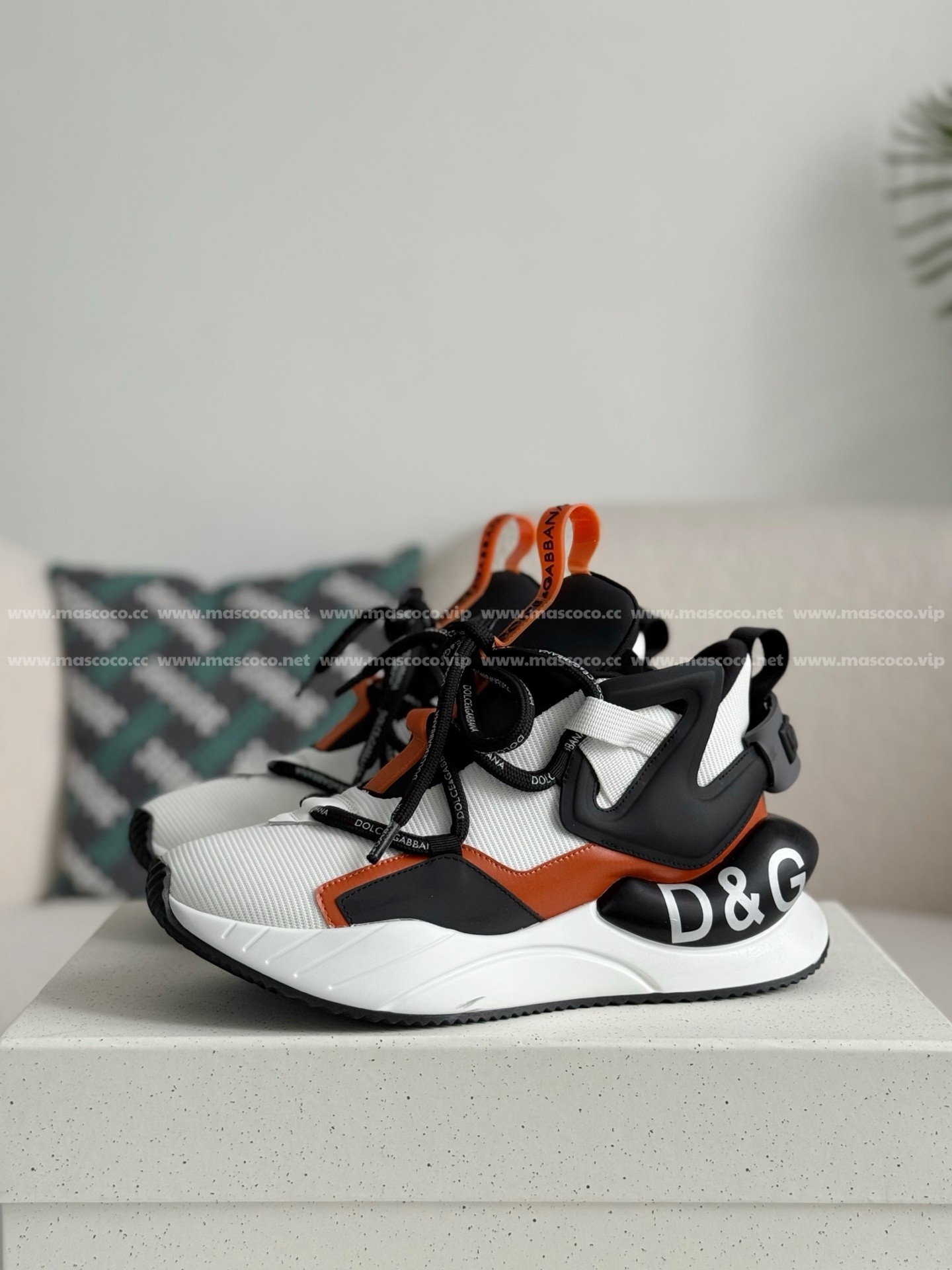 「#4231」Dolce&Gabbana Mesh Leather Sports Casual Shoes