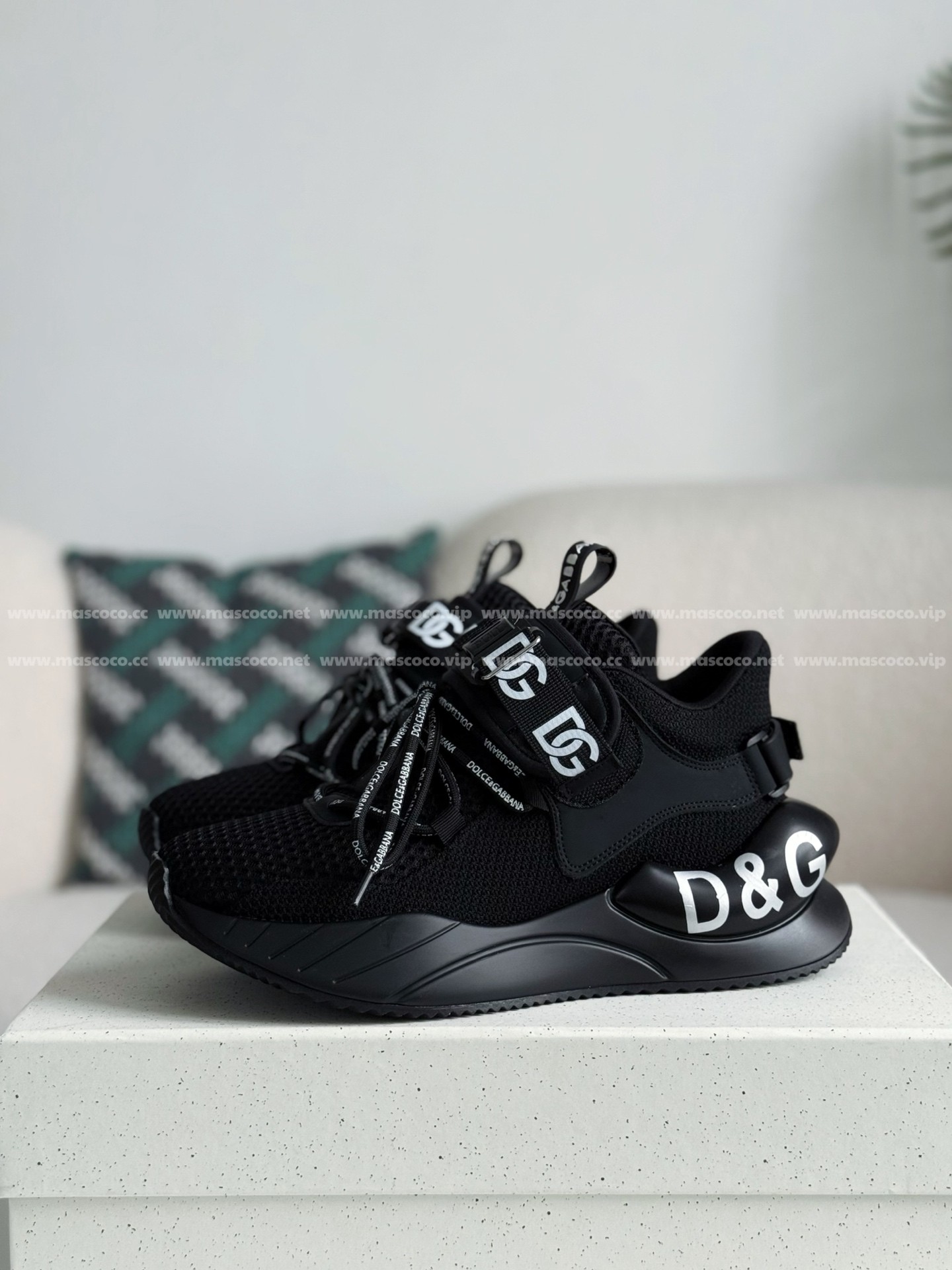 「#4234」Dolce&Gabbana Mesh Leather Sports Casual Shoes