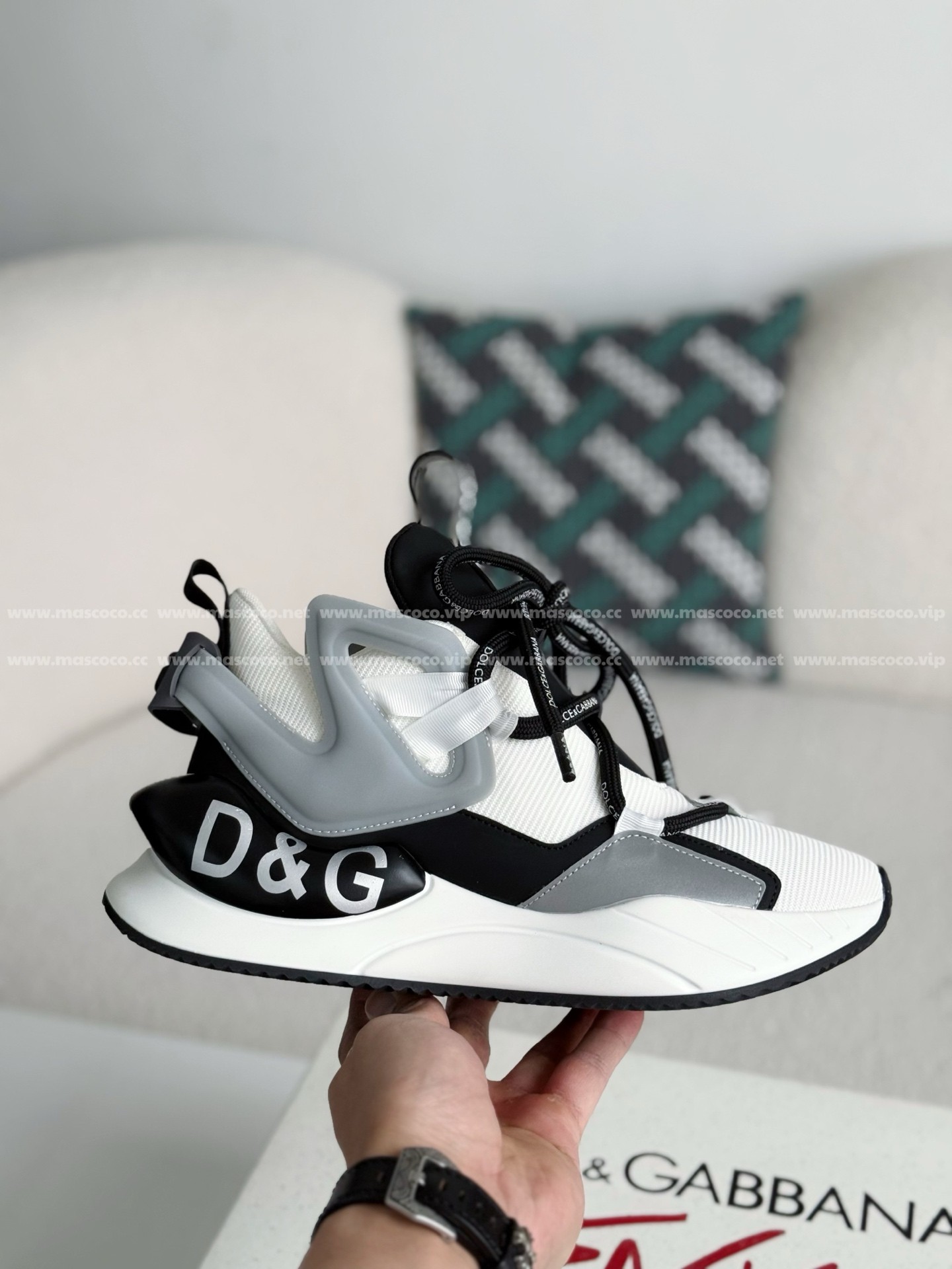 「#4237」Dolce&Gabbana Mesh Leather Sports Casual Shoes - Image 6
