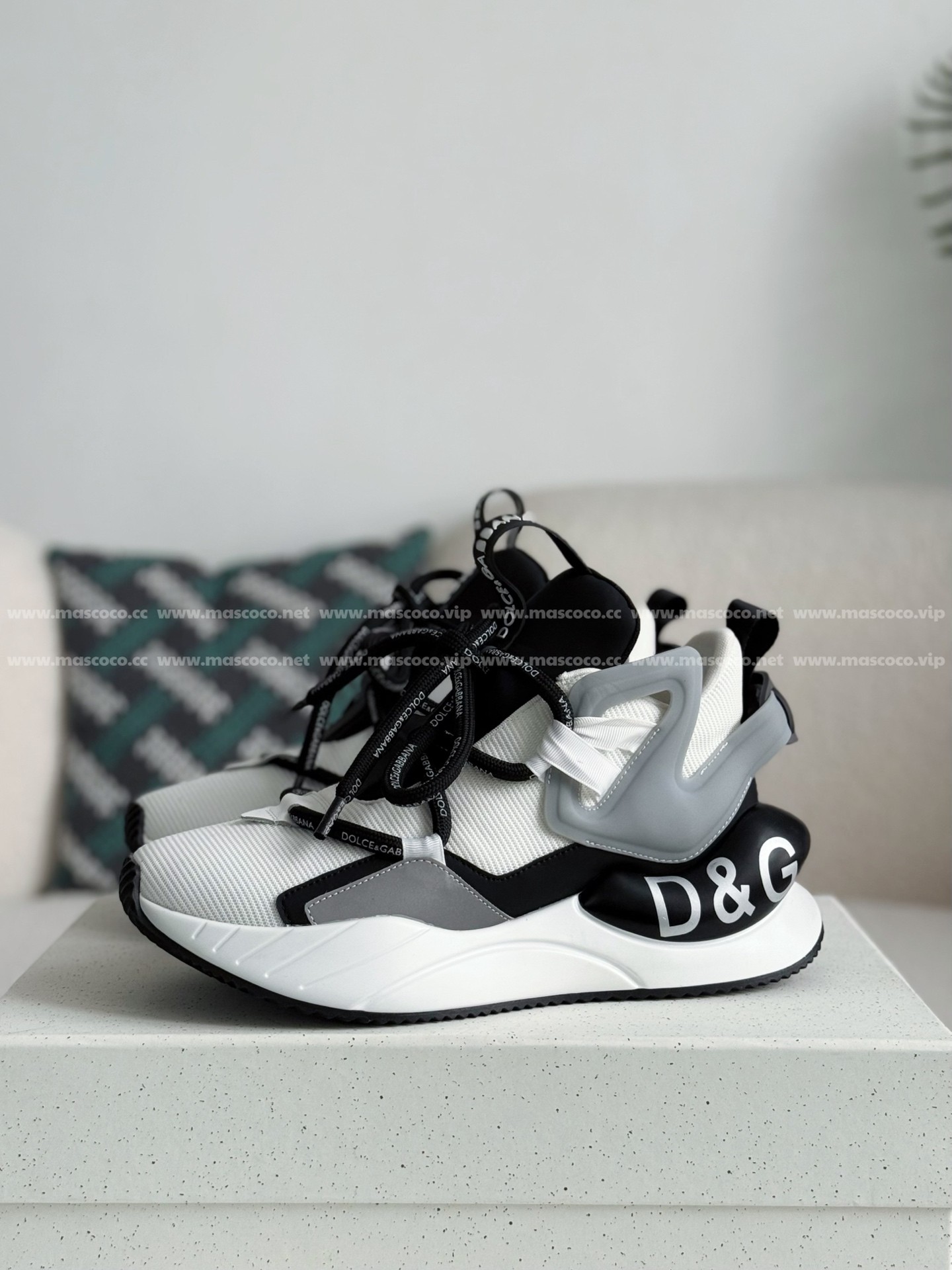 「#4237」Dolce&Gabbana Mesh Leather Sports Casual Shoes