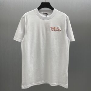 「#4376」Dior-CD Year of the Snake Limited Edition Colorful Embroidered Short Sleeves