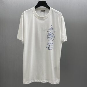 「#4379」Dior-CD Dream House and Dynamic Tree Shadow T-shirt