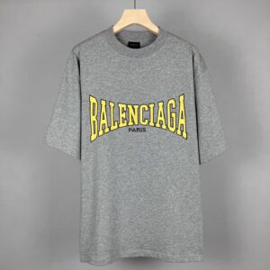 「#4390」BALENCIAGA- Burst pattern slogan print short-sleeved T-shirt