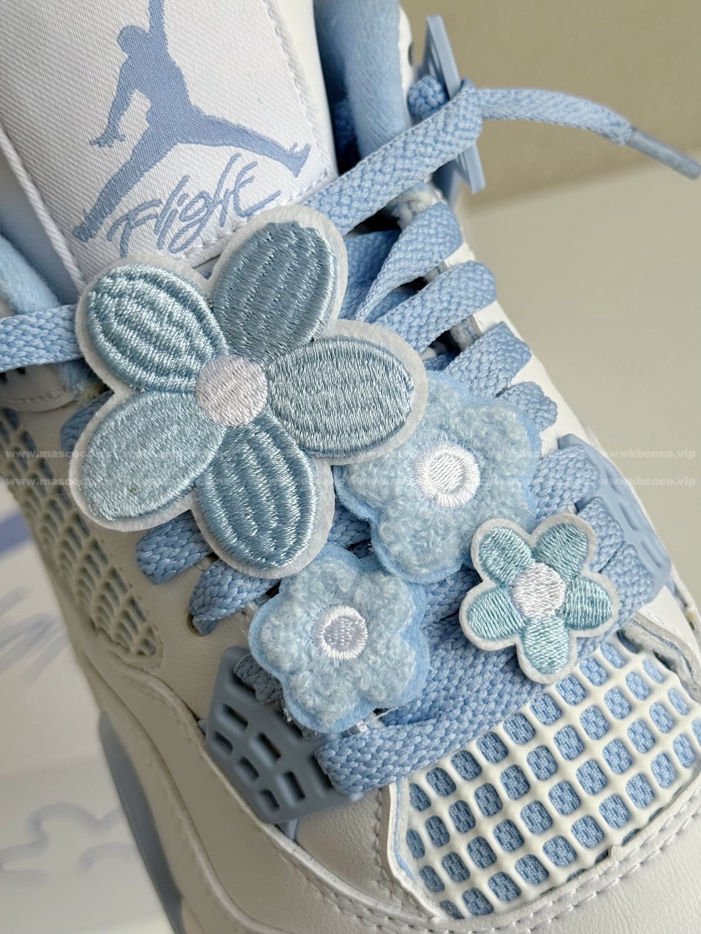 「#4397」Air Jordan 4 Retro "Forget me Not" Sneakers - Image 10