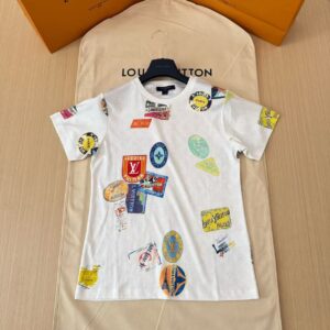 「#4469」LOUIS VUITTON Medal Print Chain Short Sleeve