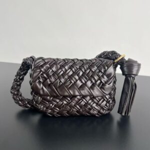 「#4489」BOTTECA VENETA Kalimero Citta imported cowhide pure hand-woven bag
