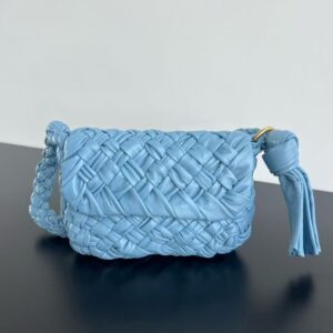 「#4490」BOTTECA VENETA Kalimero Citta imported cowhide pure hand-woven bag