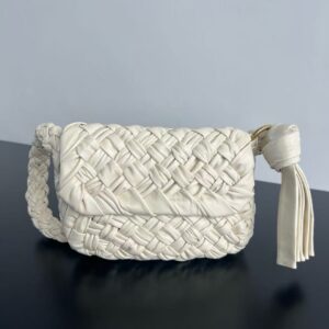 「#4492」BOTTECA VENETA Kalimero Citta imported cowhide pure hand-woven bag