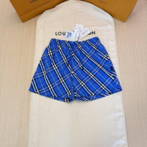 「#4501」BURBERRY tilted plaid nylon beach pants shorts