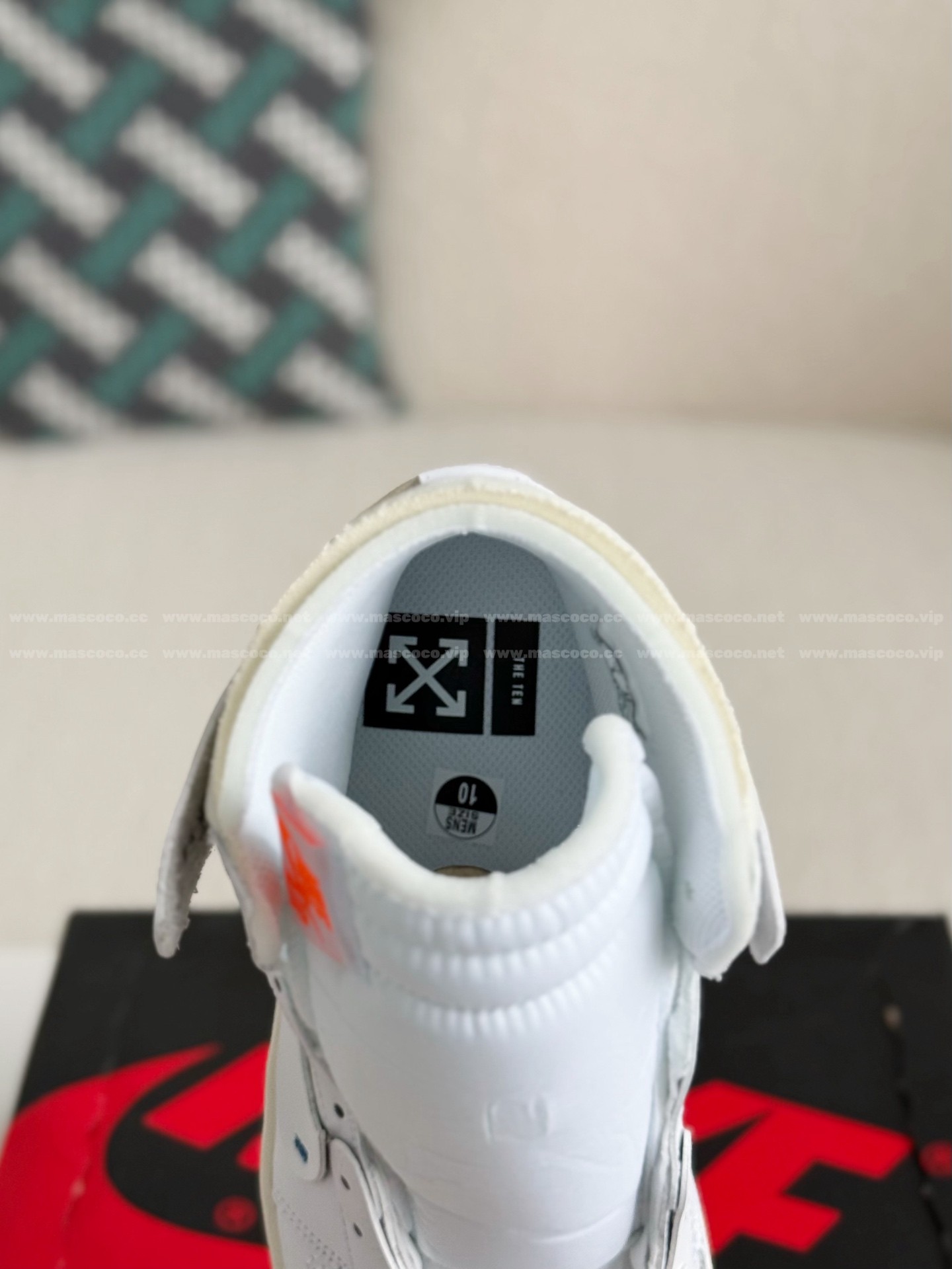 「#517」Off-White Air Jordan 1 Retro High White - Image 9