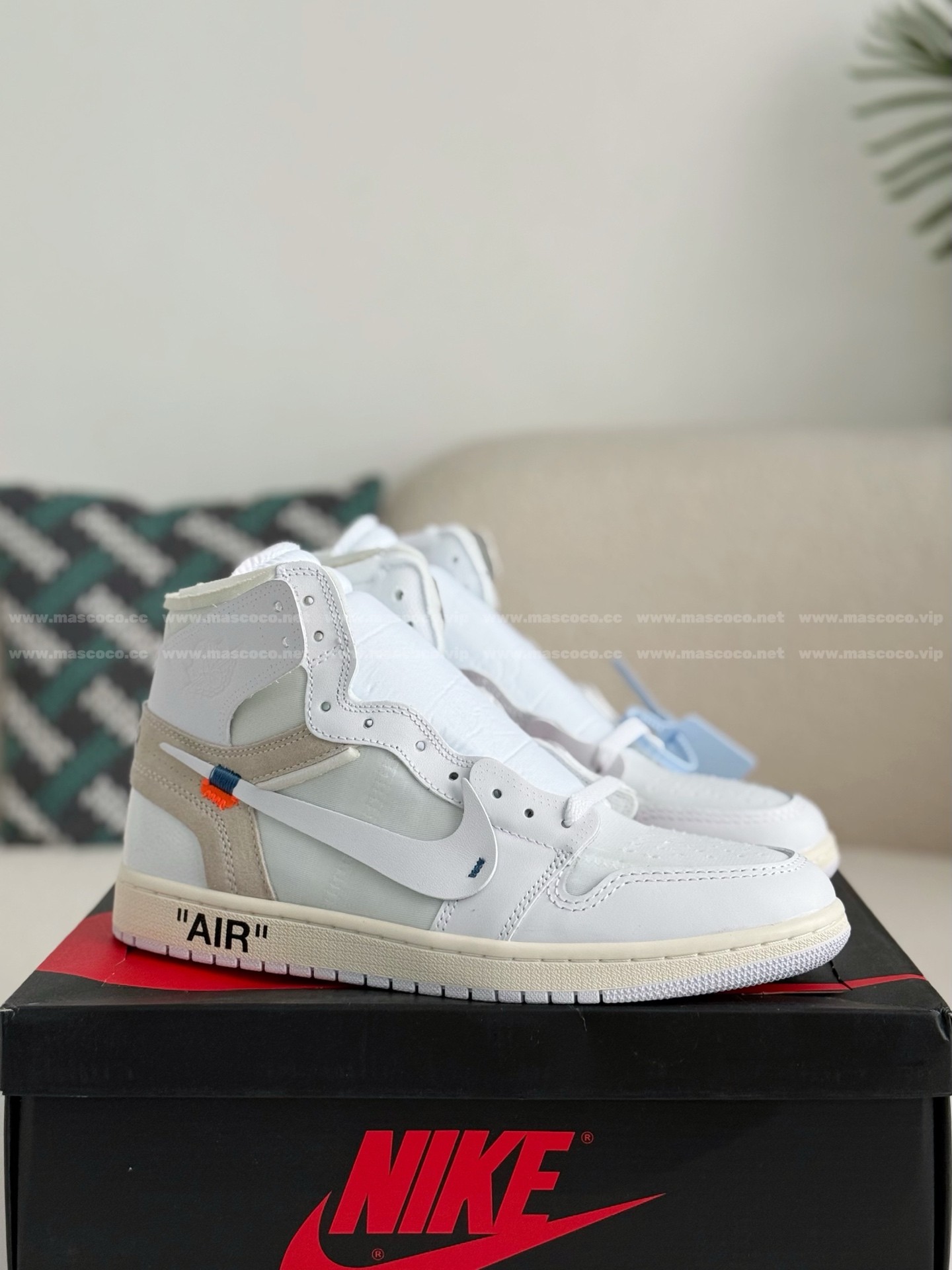 「#517」Off-White Air Jordan 1 Retro High White - Image 2