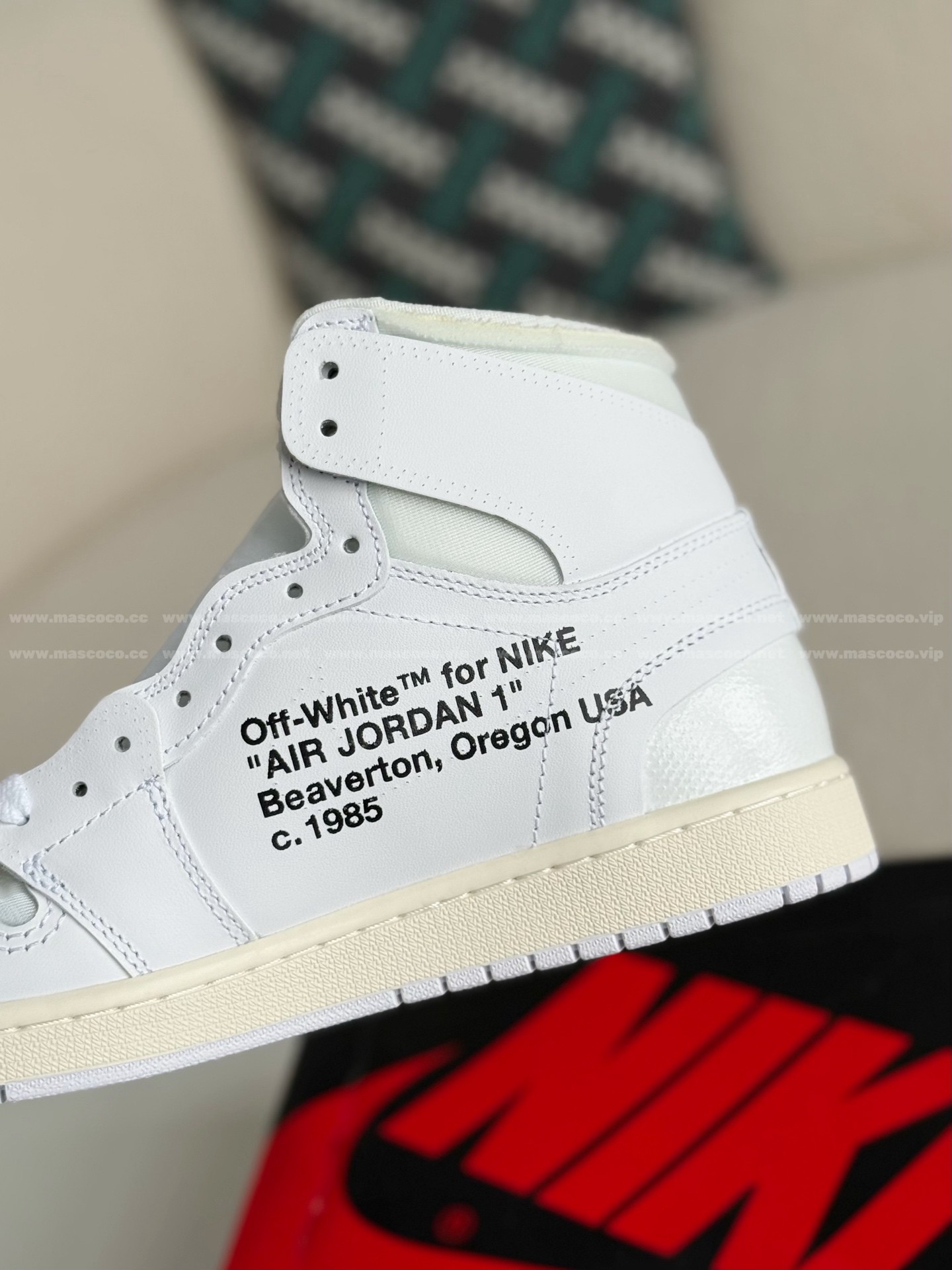 「#517」Off-White Air Jordan 1 Retro High White - Image 8