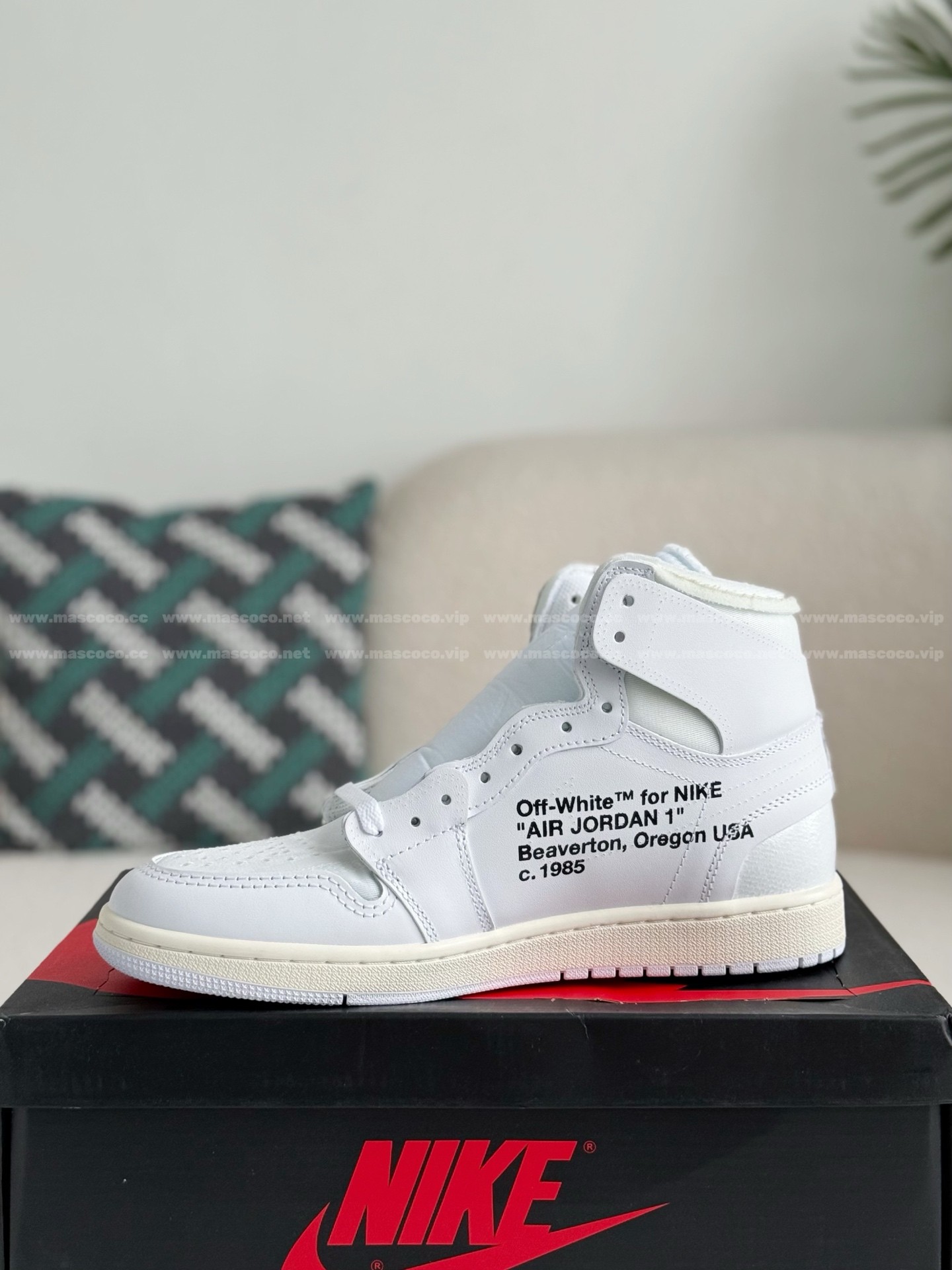 「#517」Off-White Air Jordan 1 Retro High White - Image 4