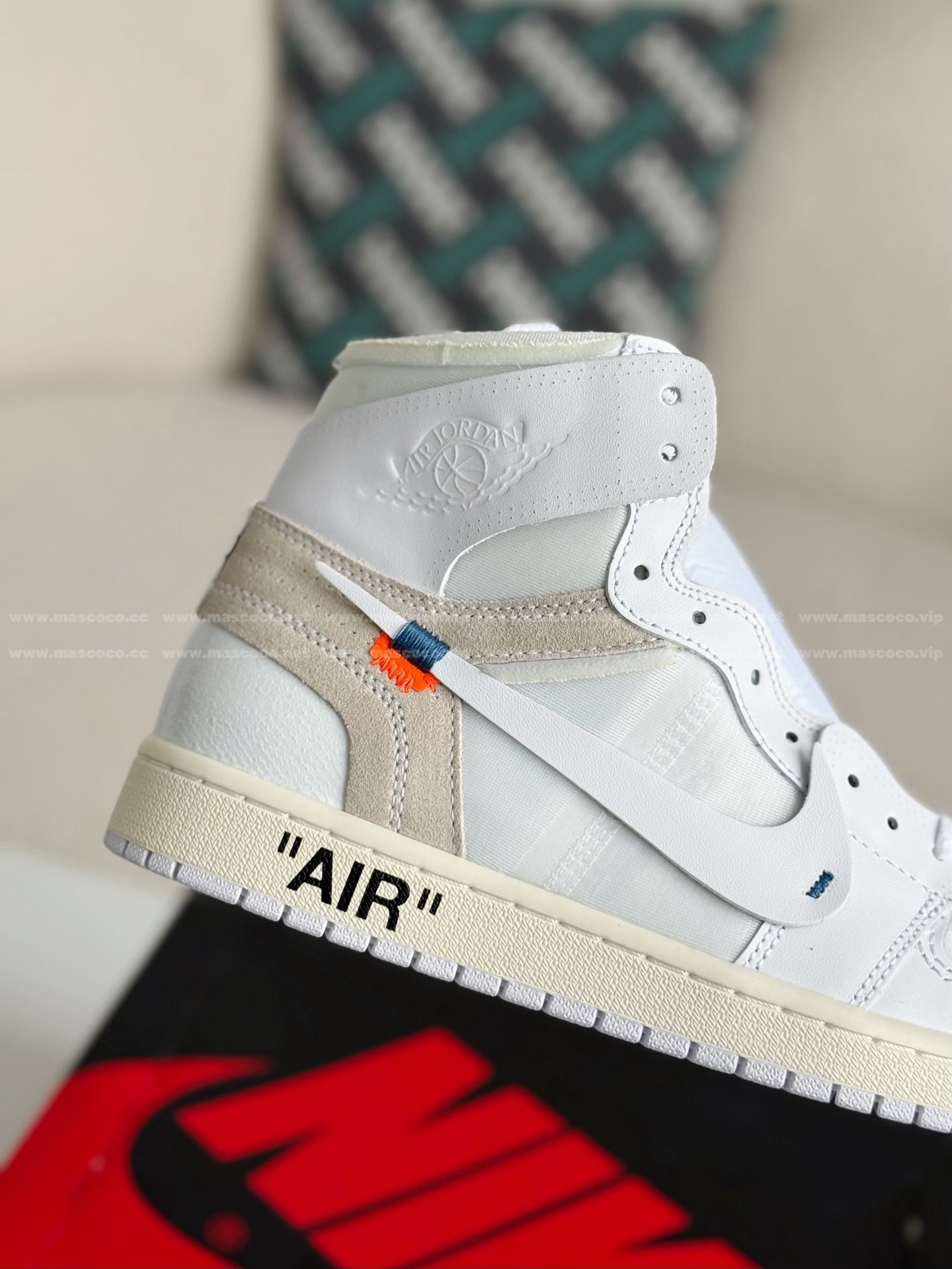 「#517」Off-White Air Jordan 1 Retro High White - Image 7