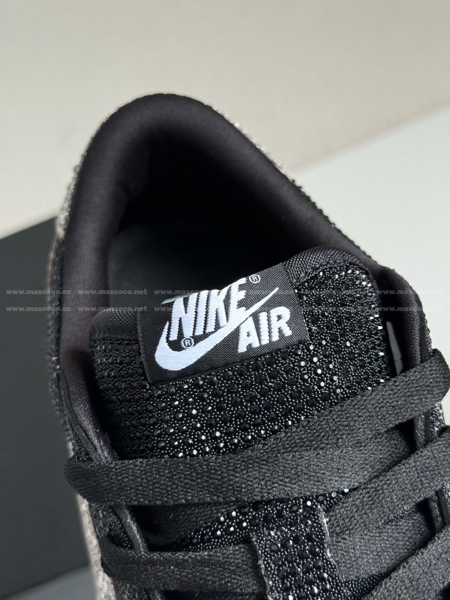 「#4531」Jordan 1 Hand-Set Rhinestones Low Sneakers - Image 10