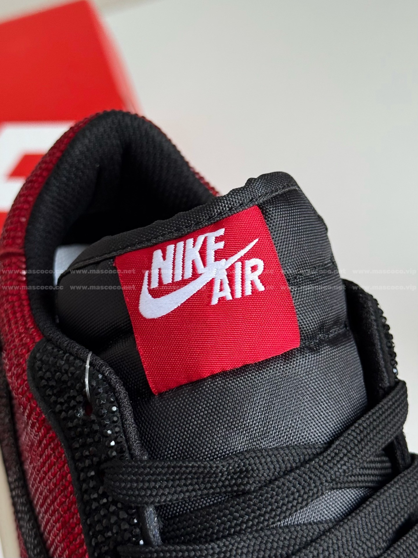 「#4544」Jordan 1 Hand-Set Rhinestones Low Sneakers - Image 10