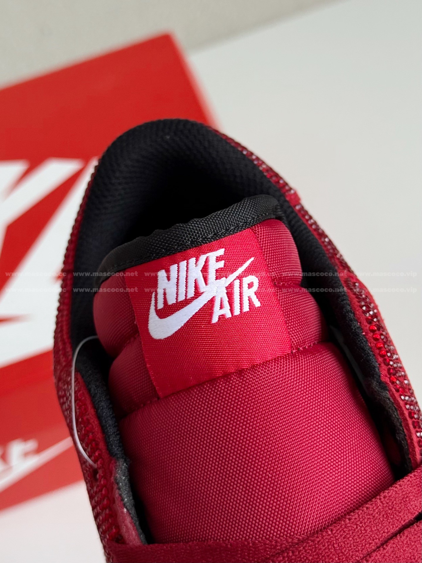 「#4545」Jordan 1 Hand-Set Rhinestones Low Sneakers - Image 10