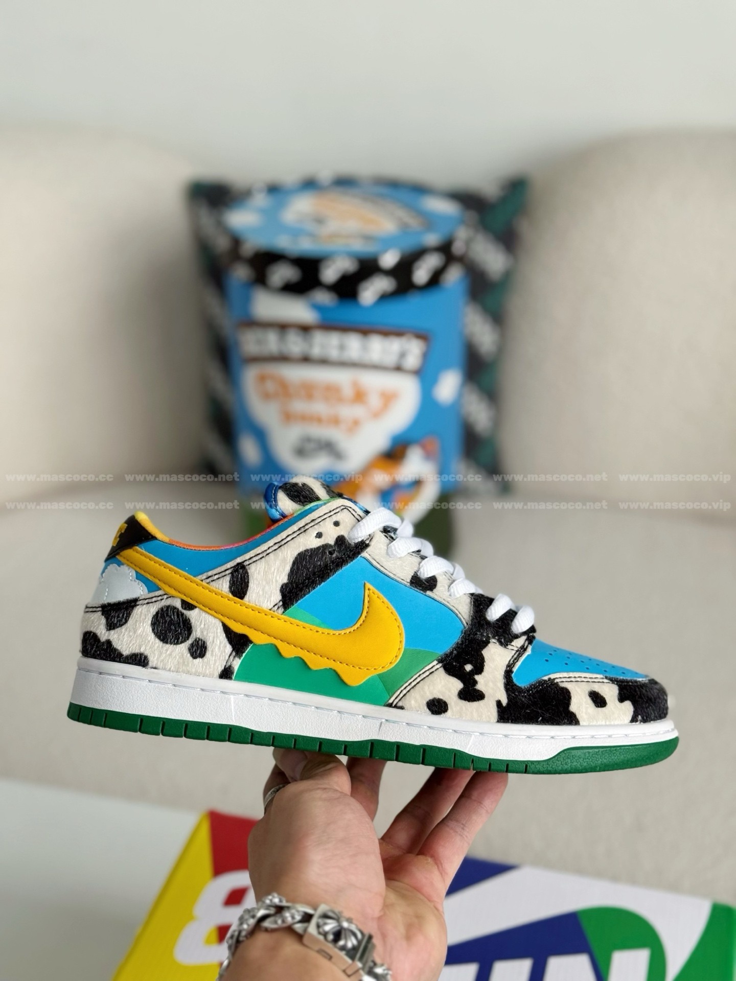 「#68」Nike SB Dunk Low Ben&Jerry's Chunky Sneakers - Image 6