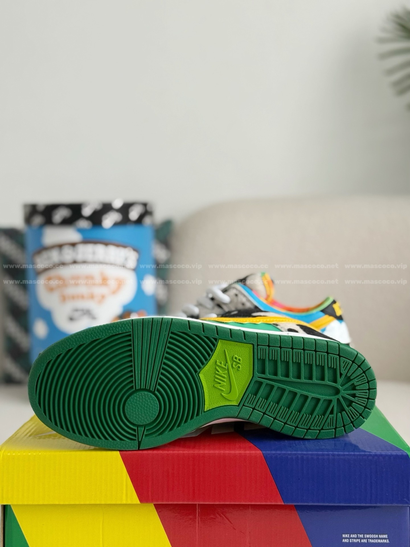 「#68」Nike SB Dunk Low Ben&Jerry's Chunky Sneakers - Image 5