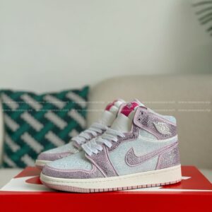 「#4578」Jordan 1 Hand-Set Rhinestones High Sneakers