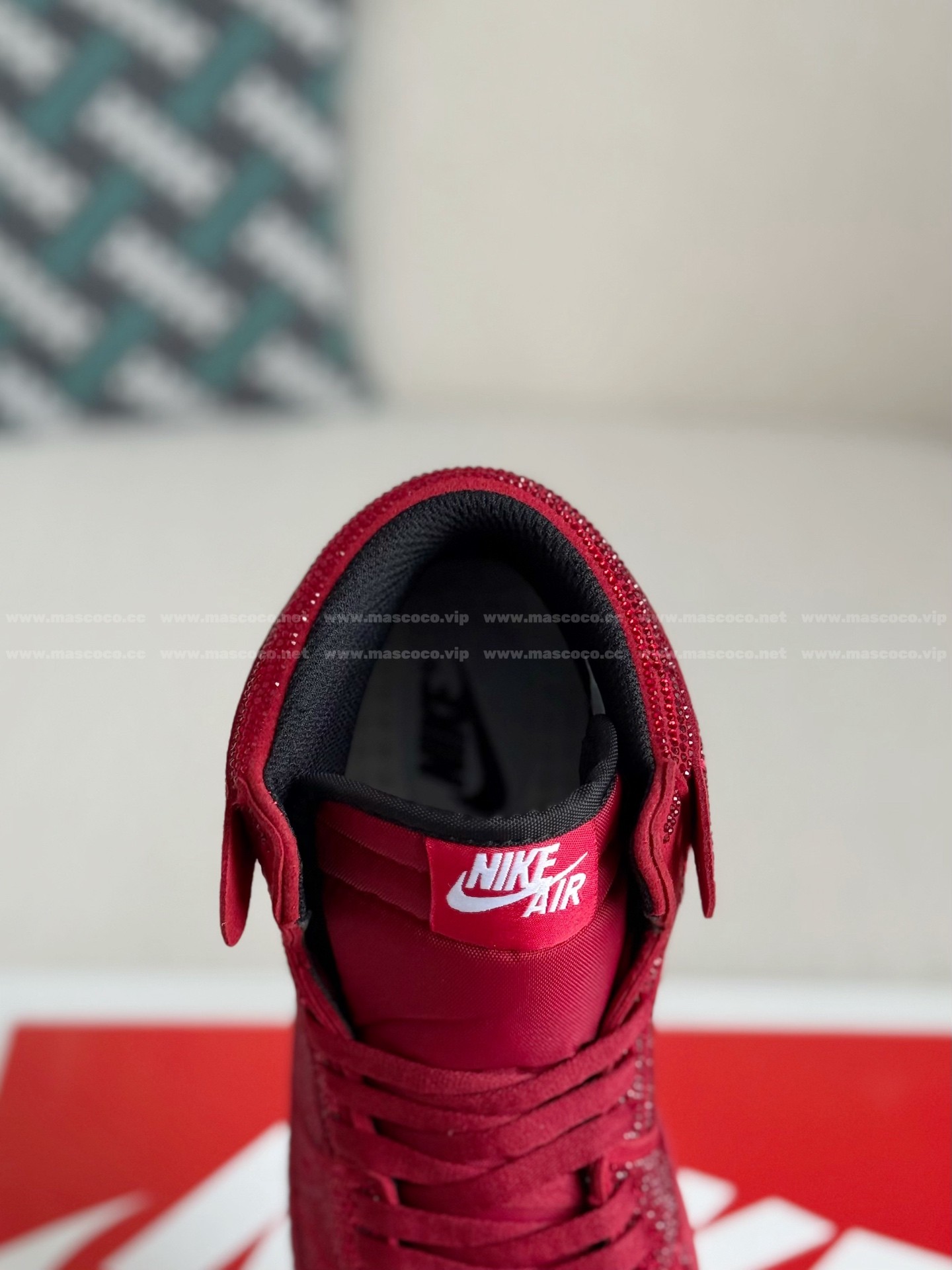 「#4579」Jordan 1 Hand-Set Rhinestones High Sneakers - Image 8