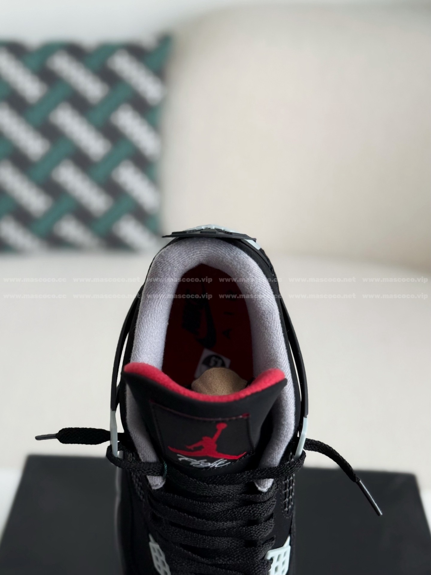 「#114」Jordan 4 AJ4 Sneakers Retro Oreo - Image 8