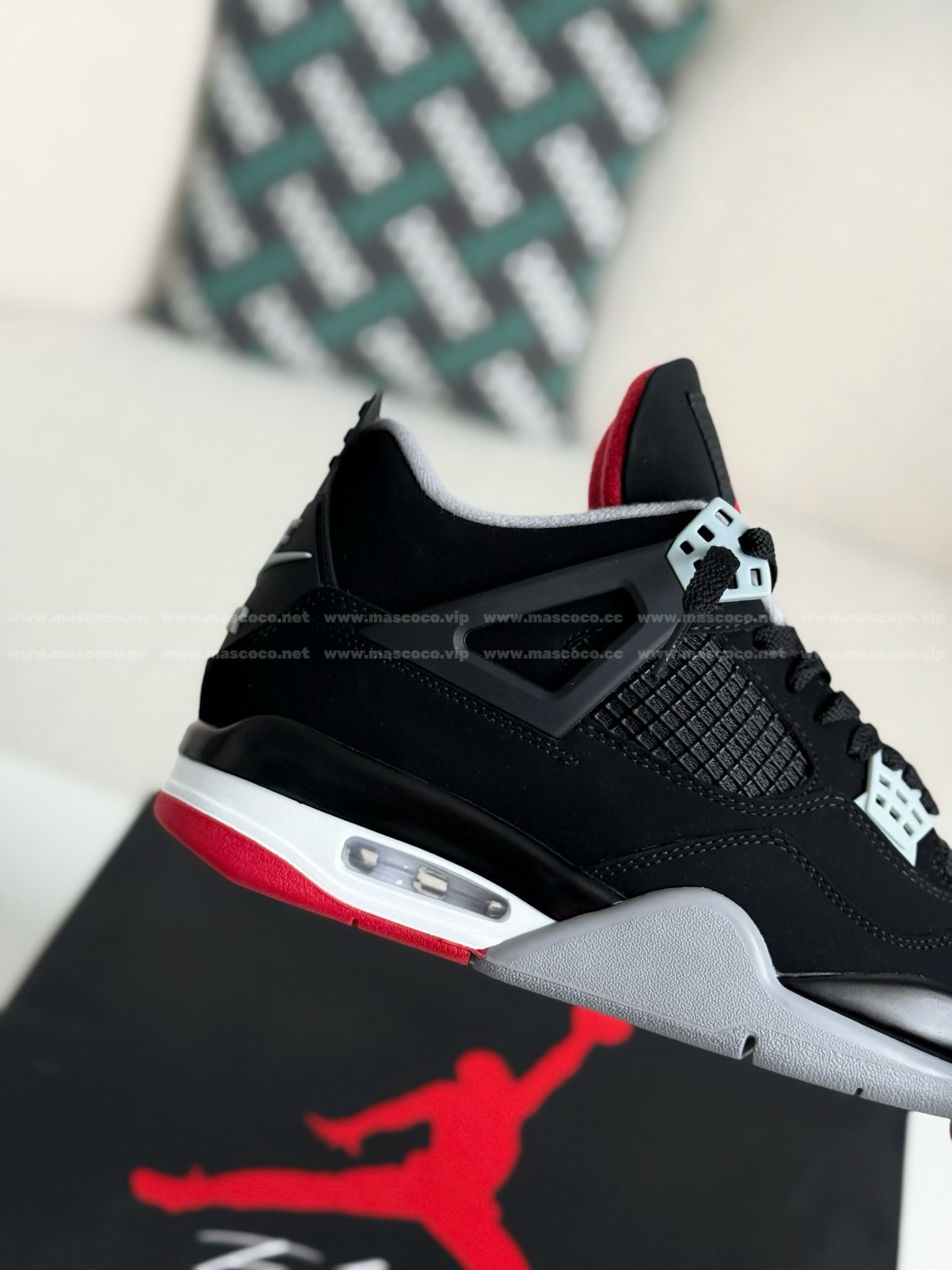 「#114」Jordan 4 AJ4 Sneakers Retro Oreo - Image 7