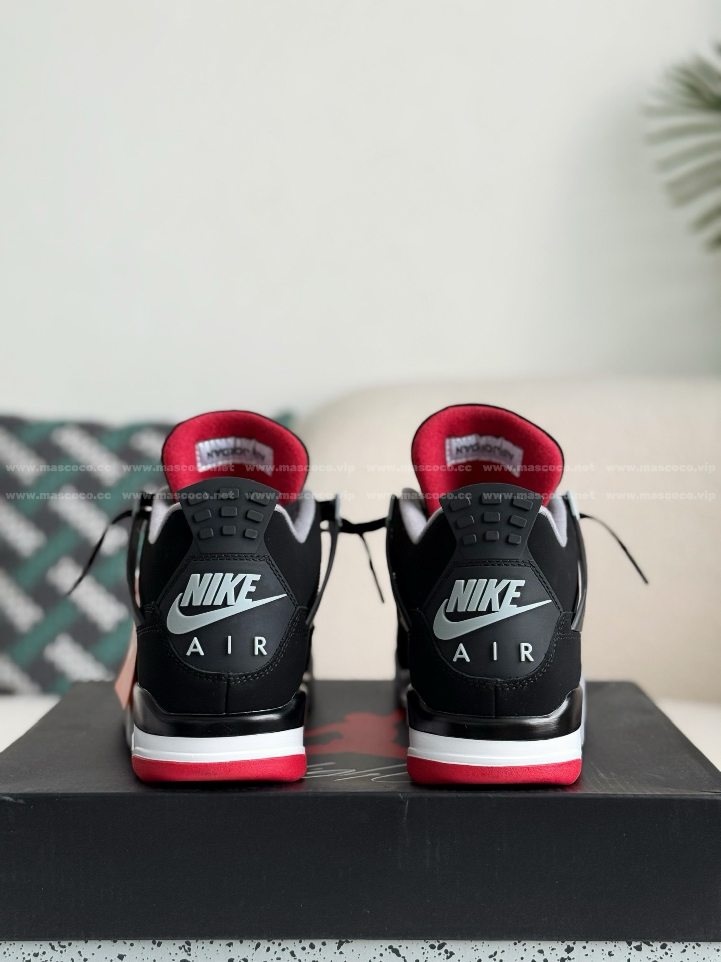 「#114」Jordan 4 AJ4 Sneakers Retro Oreo - Image 3