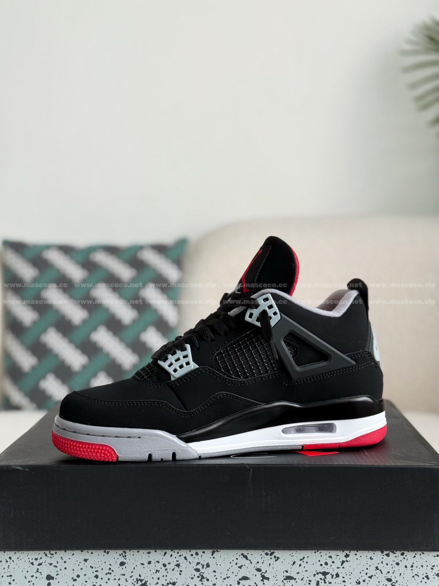 「#114」Jordan 4 AJ4 Sneakers Retro Oreo - Image 4