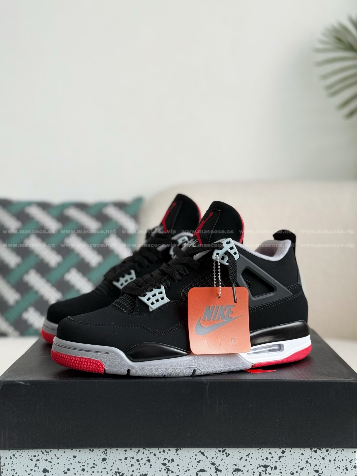 「#114」Jordan 4 AJ4 Sneakers Retro Oreo