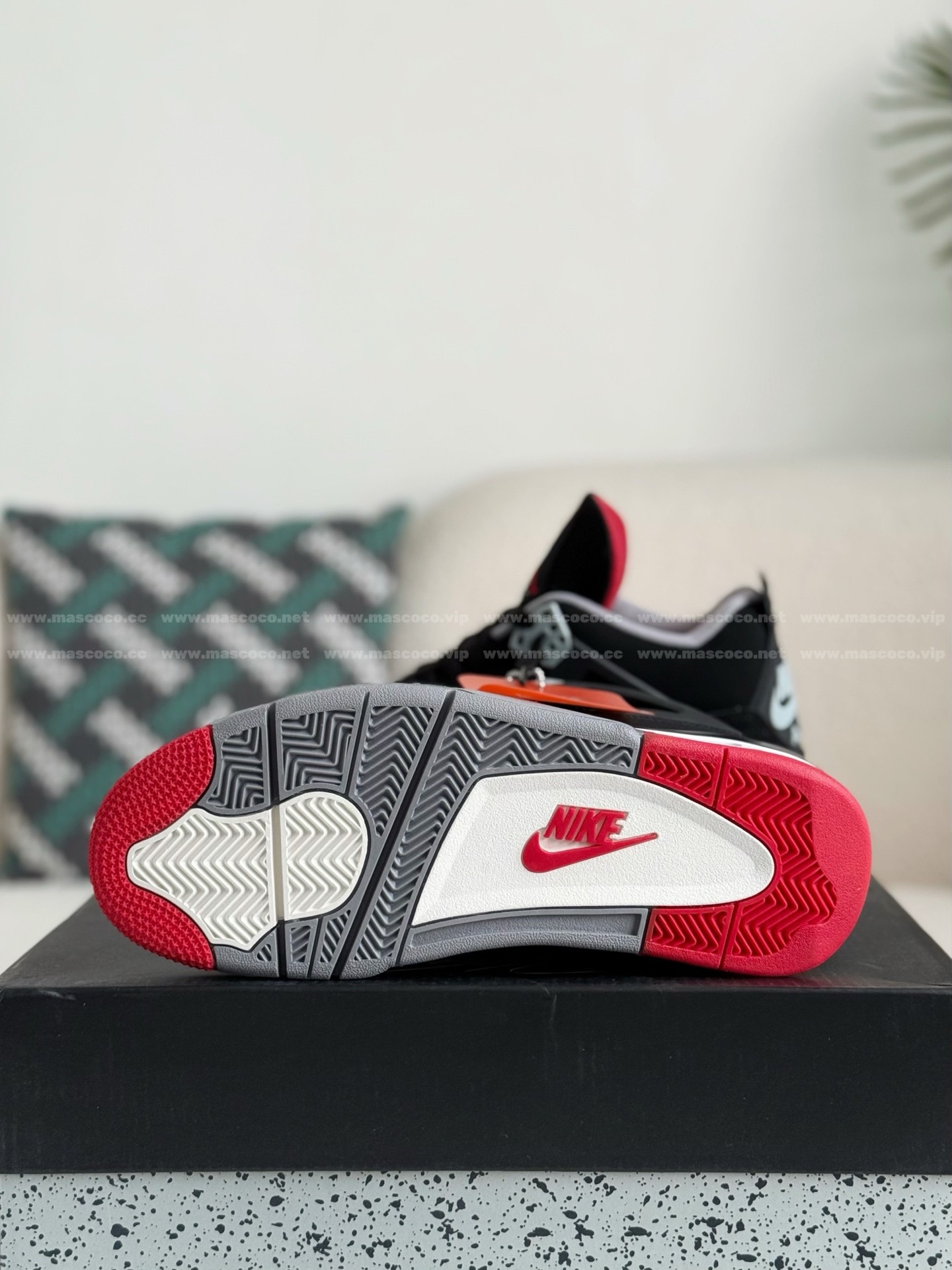 「#114」Jordan 4 AJ4 Sneakers Retro Oreo - Image 5