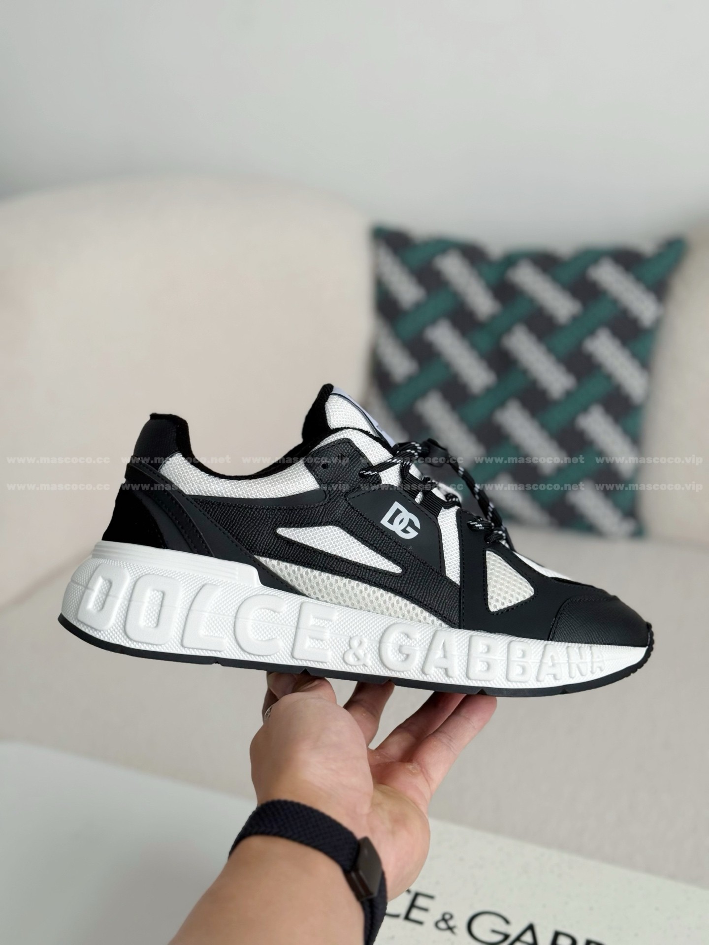 「#4644」Dolce&Gabbana Mesh Leather Sports Casual Shoes - Image 6