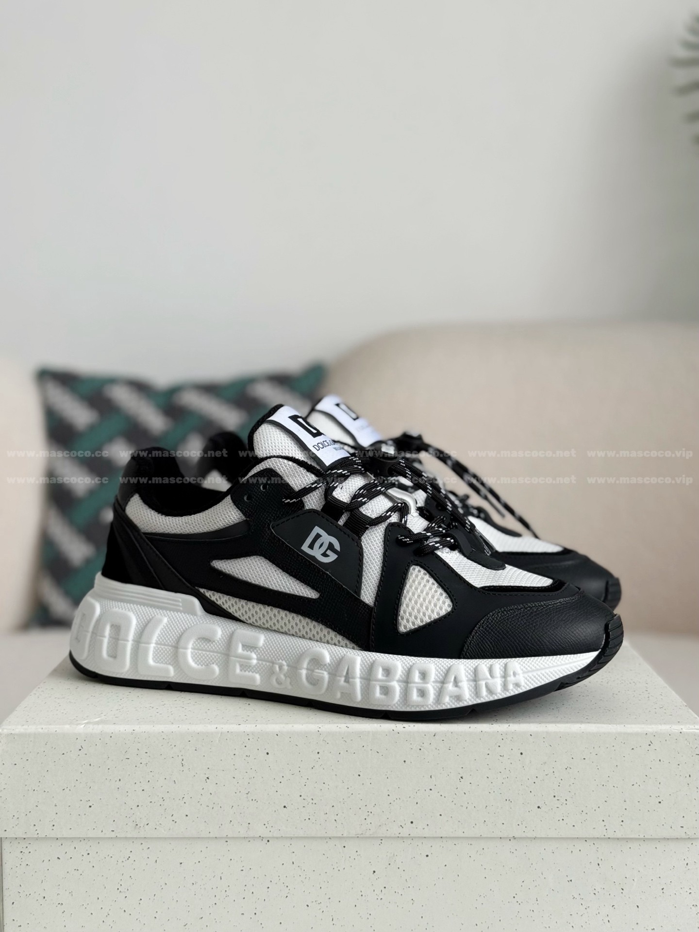 「#4644」Dolce&Gabbana Mesh Leather Sports Casual Shoes - Image 2