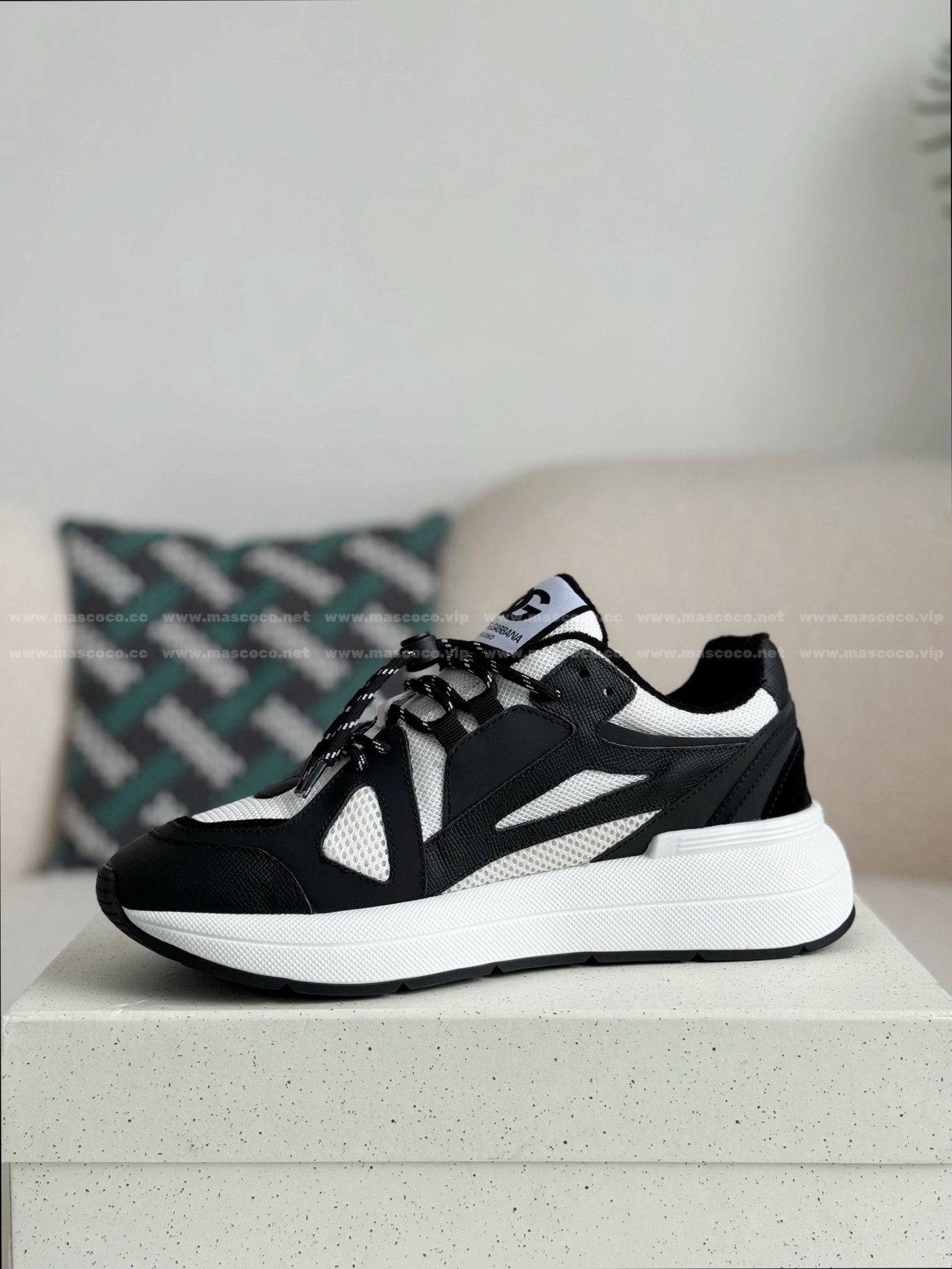 「#4644」Dolce&Gabbana Mesh Leather Sports Casual Shoes - Image 4
