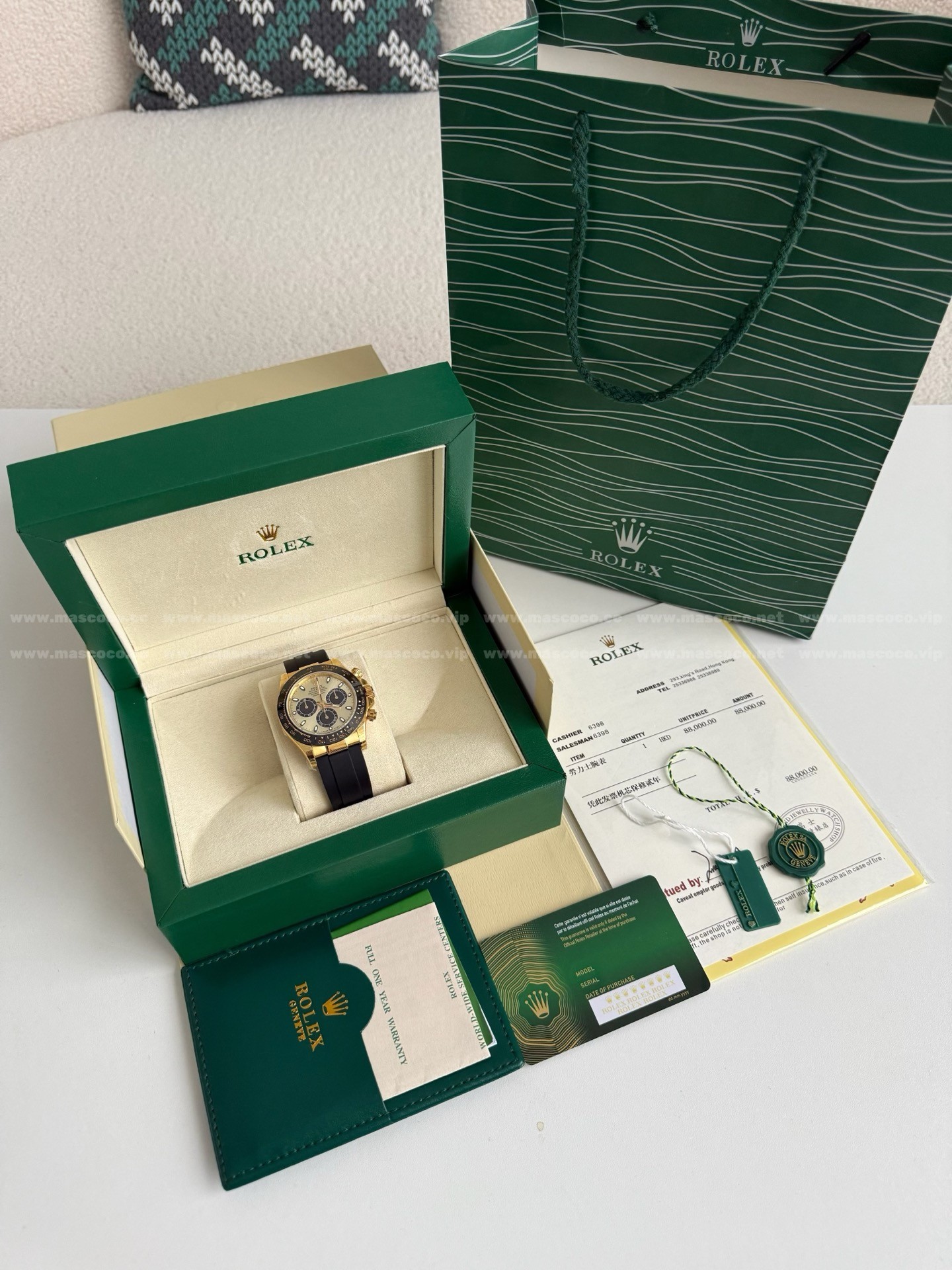 「#984」Rolex Daytona Exclusive Cal.4130 Men's Watch - Image 2