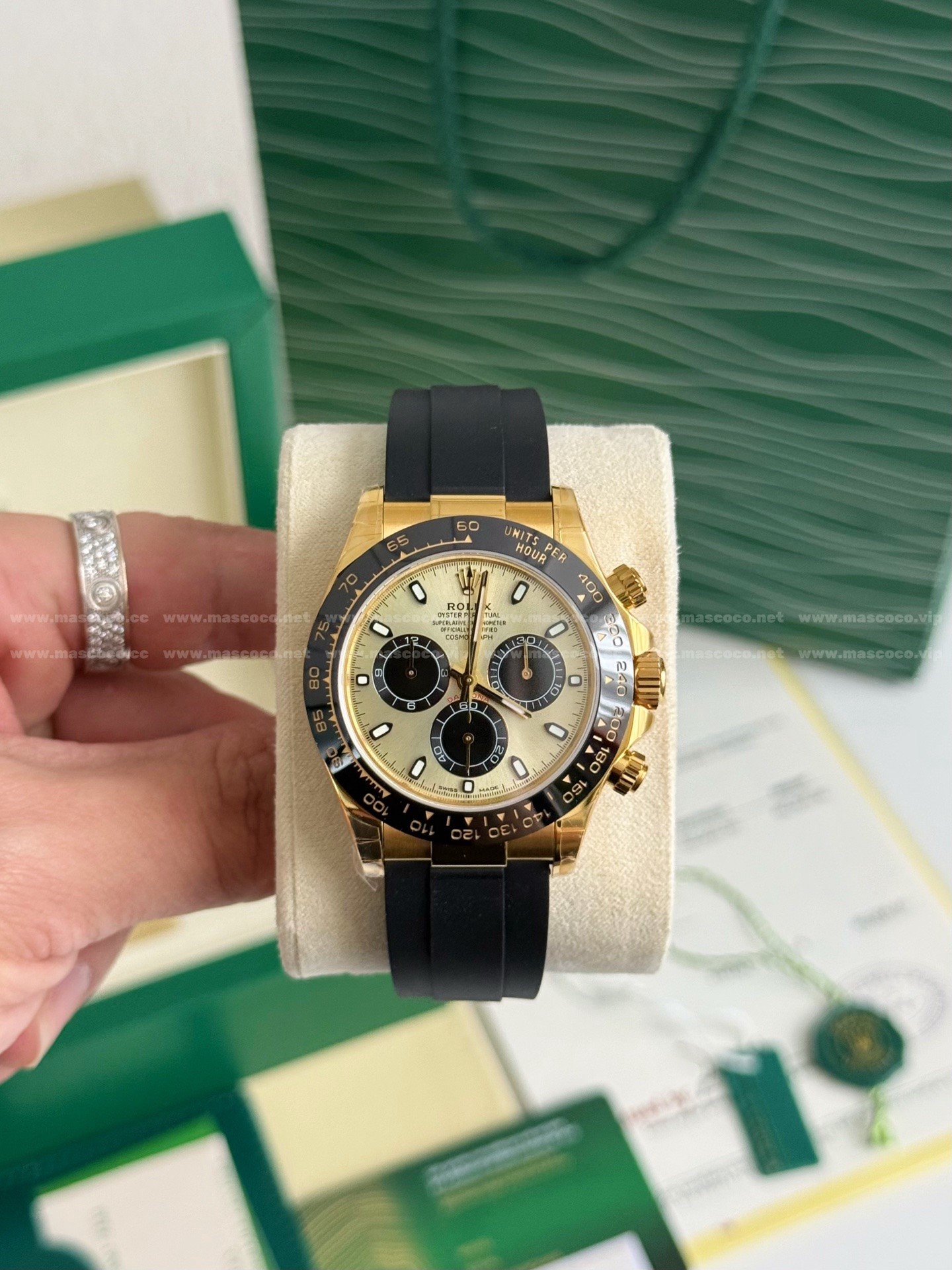 「#984」Rolex Daytona Exclusive Cal.4130 Men's Watch - Image 4