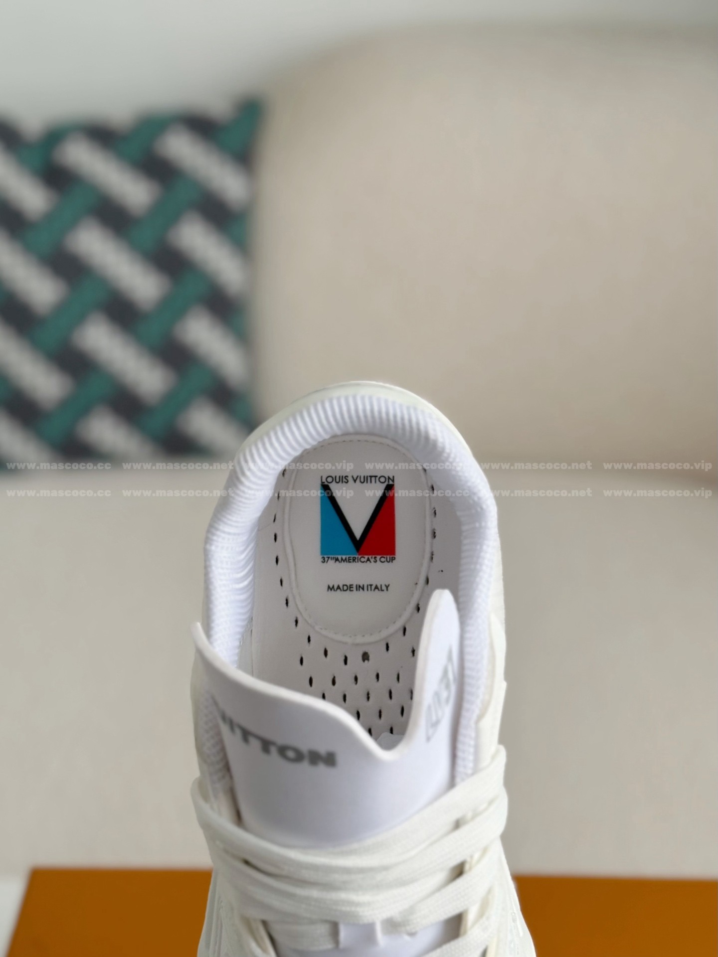 「#4735」LOUIS VUITTON TRAINER 37TH AMERICA'S CUP SNEAKERS - Image 9